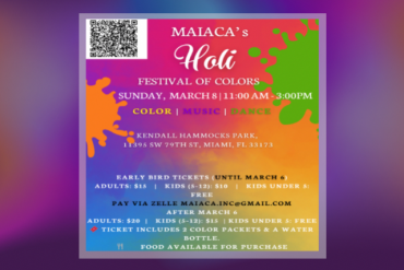 Holi Presented by Miami Association of Indian Americans for Culture and Arts (MAIACA)