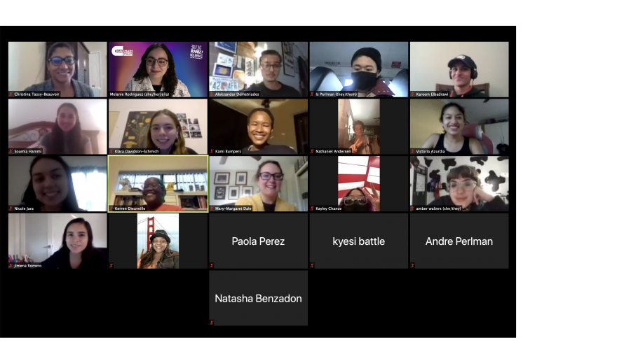 CSM Student Council group photo on zoom Photos of Student Council members on zoom